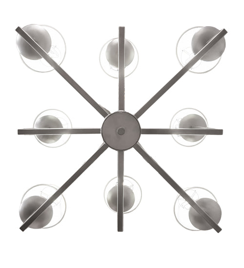 43" Wide Porte Tournante 8 Light Chandelier