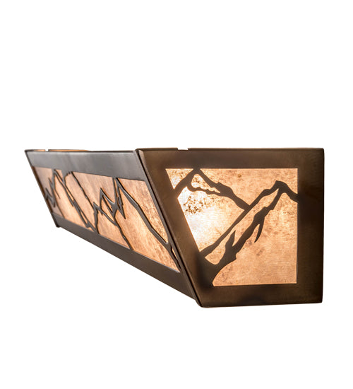 32" Wide Mountains Vanity Light