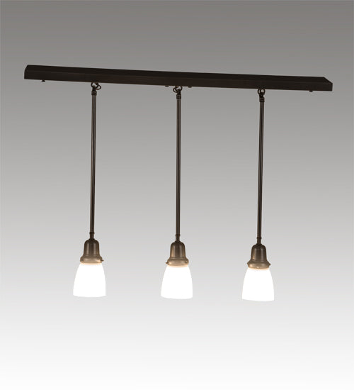 36" Long Revival Oyster Bay 3 Light Island Pendant