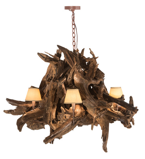 40" Wide Driftwood 5 Light Chandelier