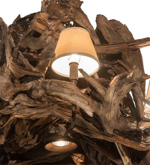 40" Wide Driftwood 5 Light Chandelier