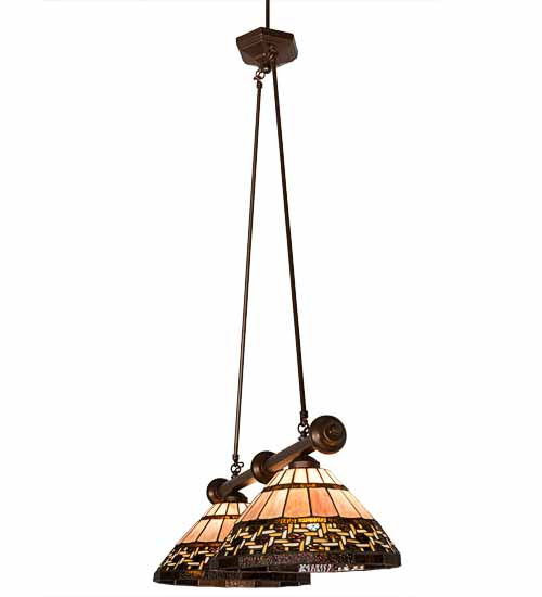 36" Long Ilona 2 Light Island Pendant