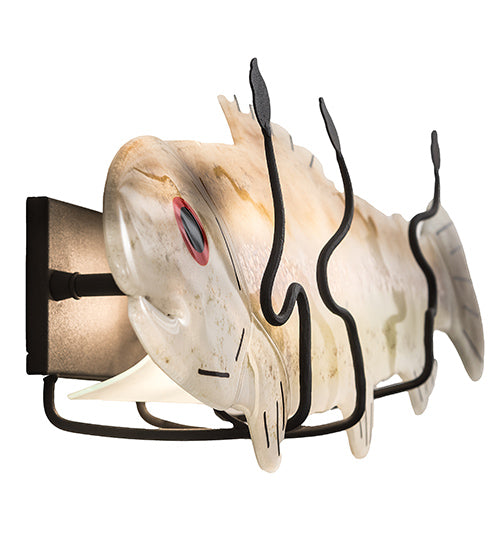 29" Wide Rainbow Trout Wall Sconce