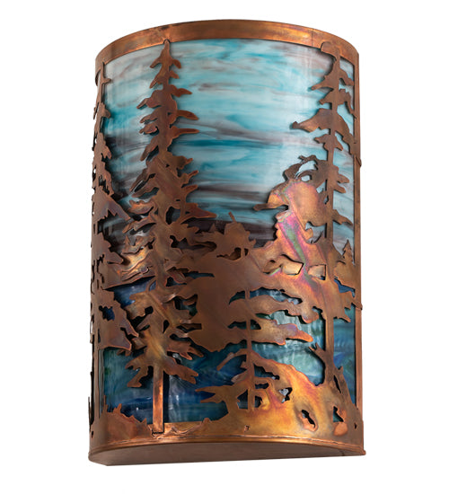 12" Wide Tall Pines Wall Sconce