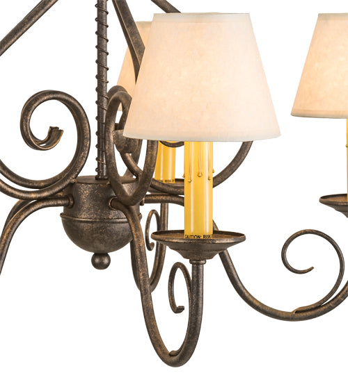 24" Wide Jenna 5 Lt Chandelier