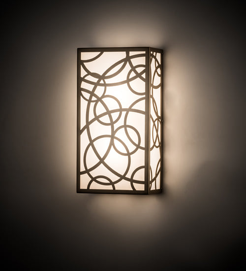 9" Wide Fizz Deco Wall Sconce