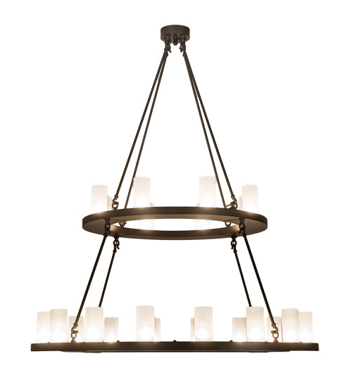 54" Wide Loxley 24 Light Two Tier Chandelier