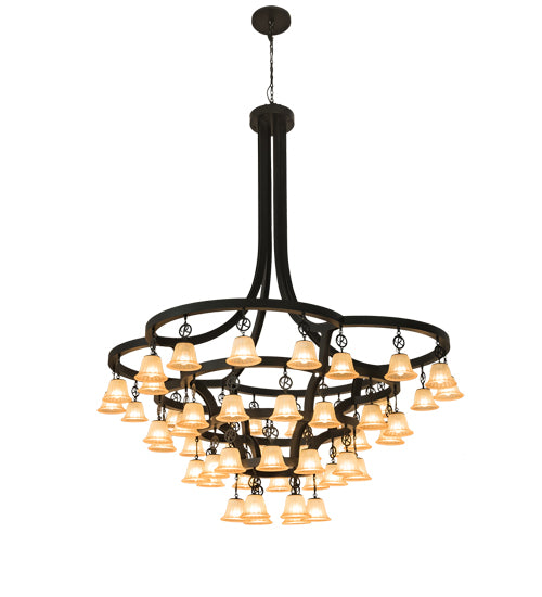 90" Wide Cretella 58 Lt Chandelier