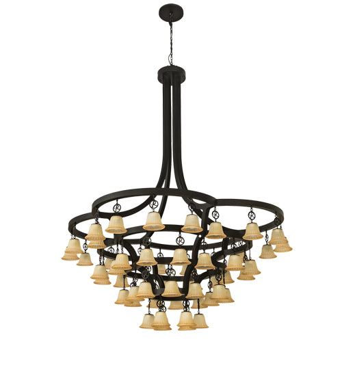 90" Wide Cretella 58 Lt Chandelier