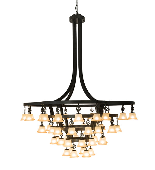 90" Wide Cretella 58 Lt Chandelier