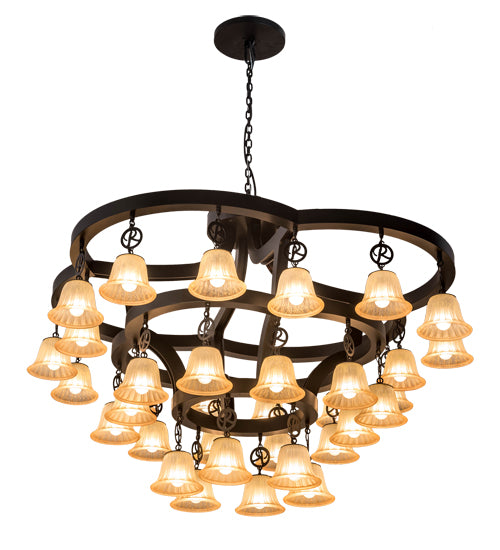 65" Wide Cretella 34 Lt Chandelier