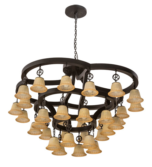 65" Wide Cretella 34 Lt Chandelier