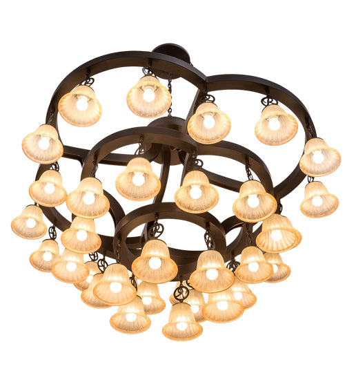 65" Wide Cretella 34 Lt Chandelier