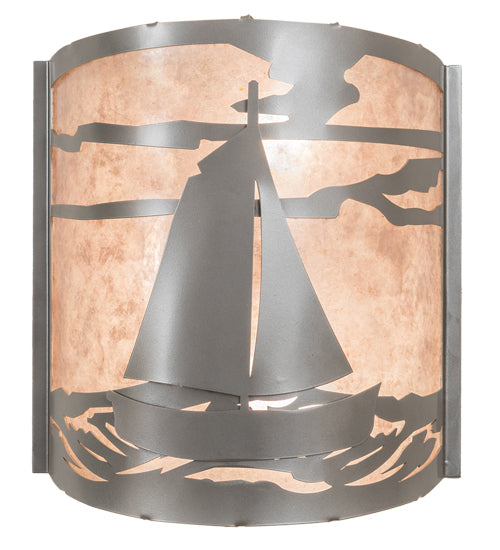 12" Wide Sailboat Wall Sconce