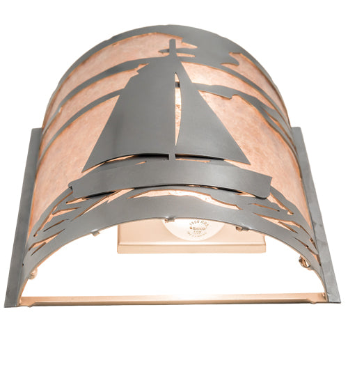 12" Wide Sailboat Wall Sconce