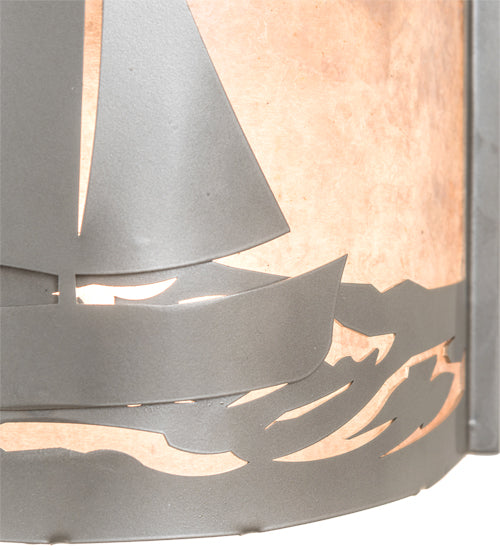 12" Wide Sailboat Wall Sconce