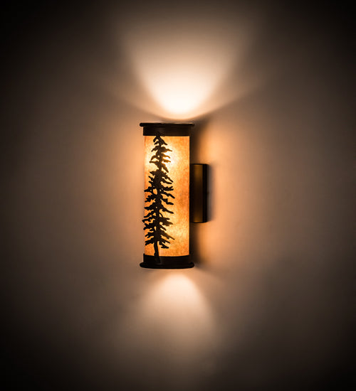 5" Wide Tall Pines Wall Sconce