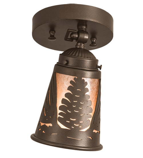 5-10.75" Wide Pinecone Swing Arm Flushmount