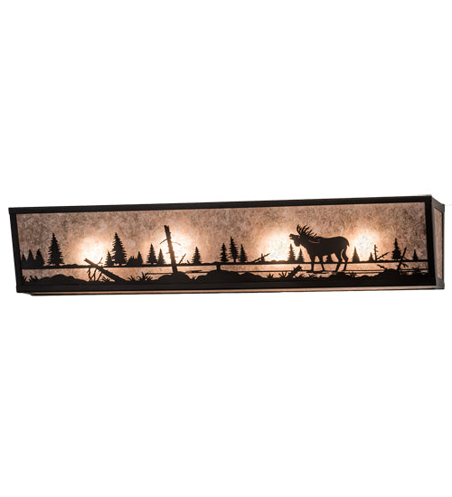 31" Wide Moose At Lake Vanity Light