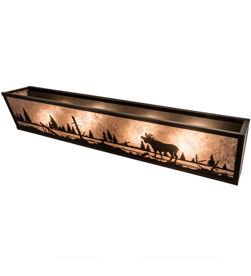 31" Wide Moose At Lake Vanity Light