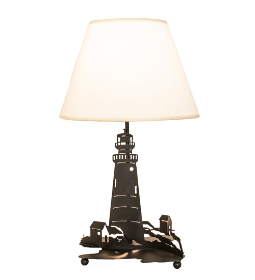 22" High Lighthouse Double Lit Table Lamp