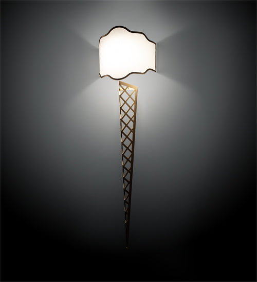 18" Wide Custard & Cone Wall Sconce