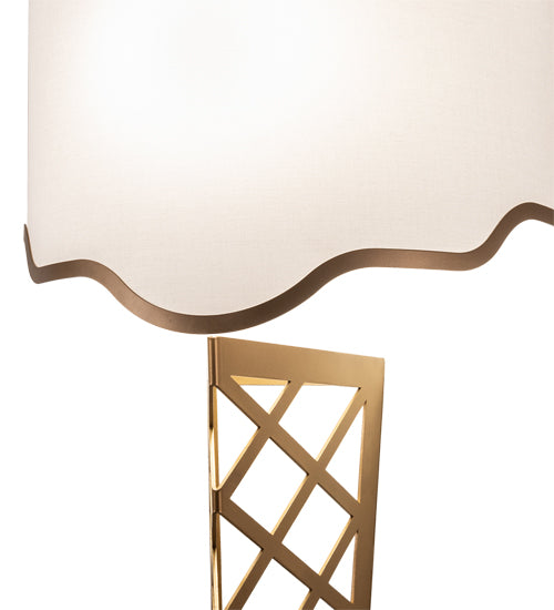 18" Wide Custard & Cone Wall Sconce