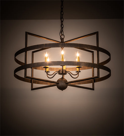 36" Wide Aldari 6 Light Chandelier