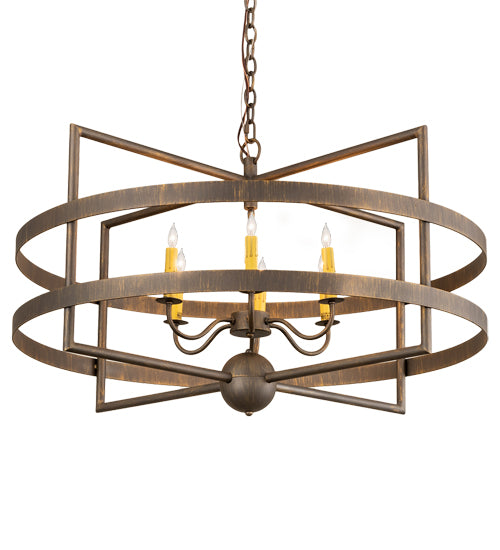 36" Wide Aldari 6 Light Chandelier