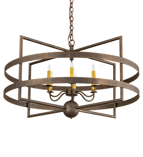 36" Wide Aldari 6 Light Chandelier