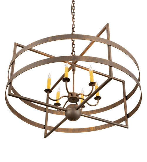 36" Wide Aldari 6 Light Chandelier