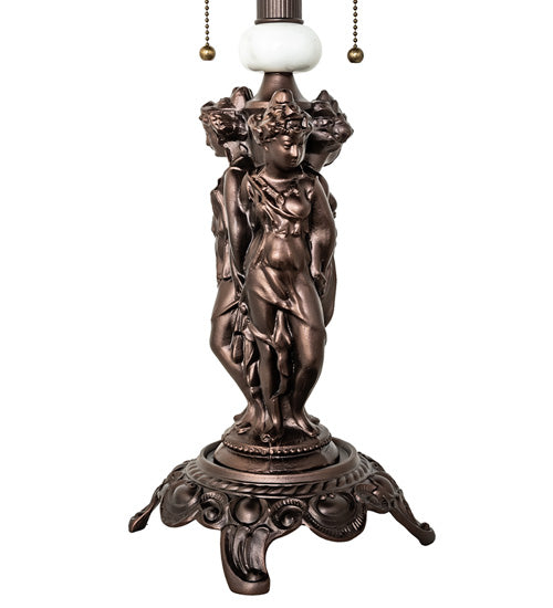 28" High 3 Graces 2 Light Table Base