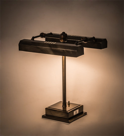 16" High Utica Library Banker'S Lamp