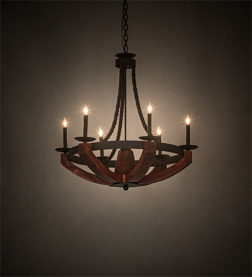 34" Wide Doyle 6 Light Chandelier