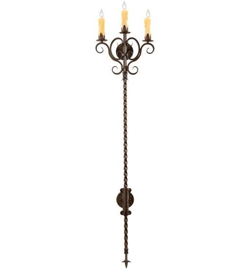 16" Wide Palmira 3 Light Wall Sconce