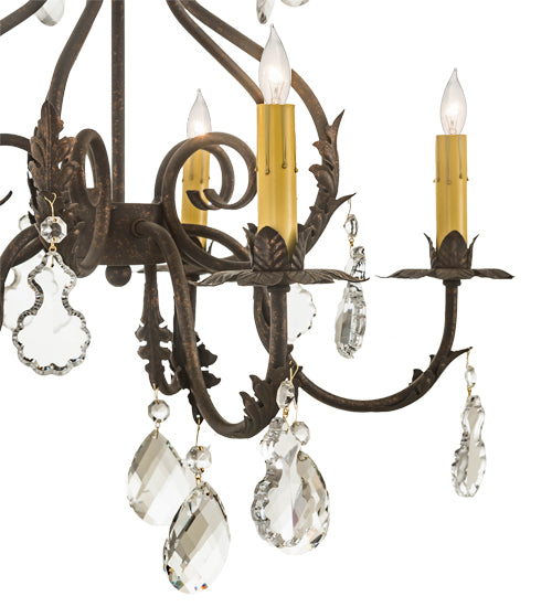 24" Wide Chantilly 5 Light Chandelier