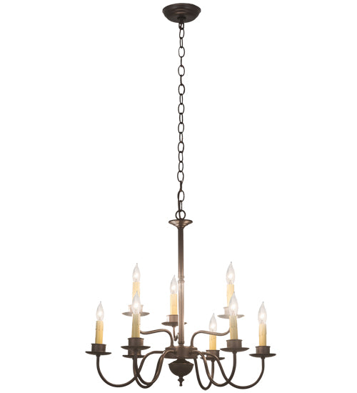 24" Wide Ean 2 Tier 9 Lt Chandelier