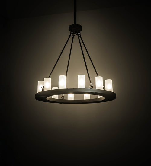 36" Wide Loxley 12 Light Chandelier