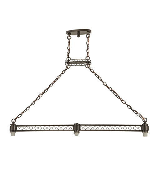 62" Long Topridge 3 Lt Island Pendant Hardware