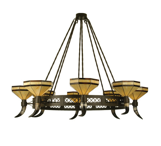 72" Wide Topridge 8 Lt Chandelier