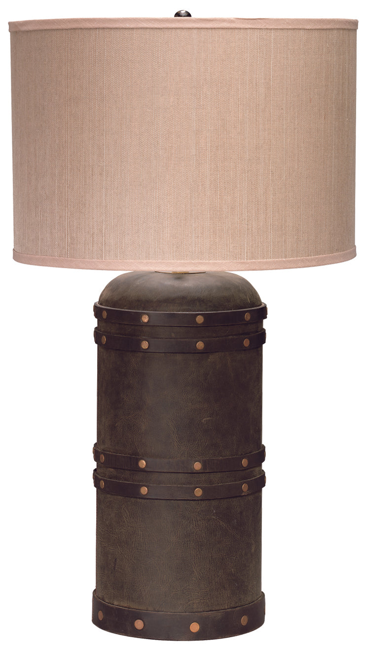 Barrel Table Lamp-Brown