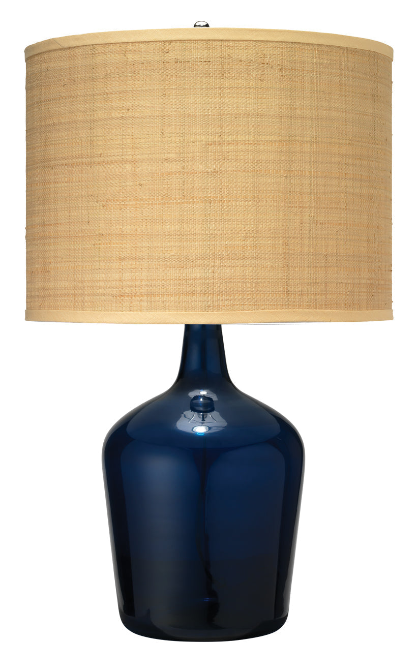 Plum Jar Table Lamp-Blue-1JAR-MDBL