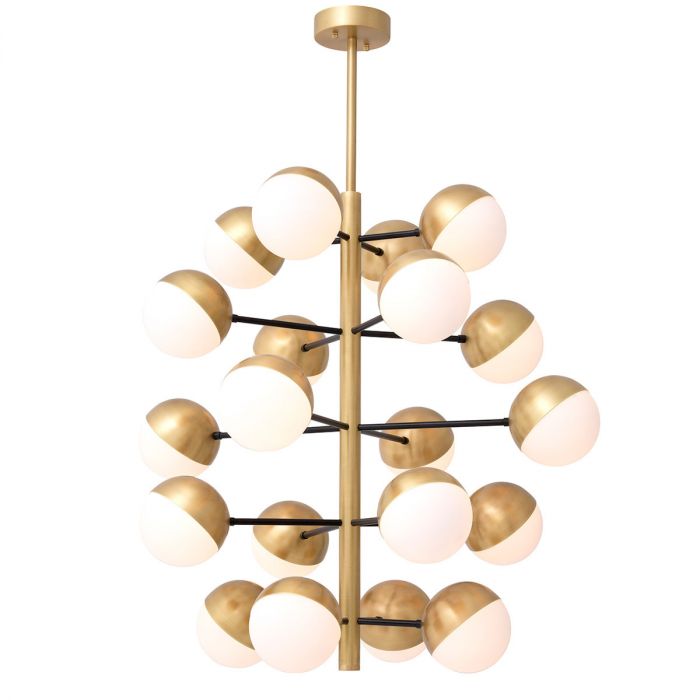 Chandelier Cona Large Antique Brass Finish