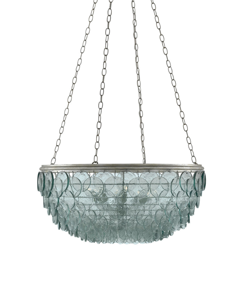 Quorum Small Recycled Glass Chandelier