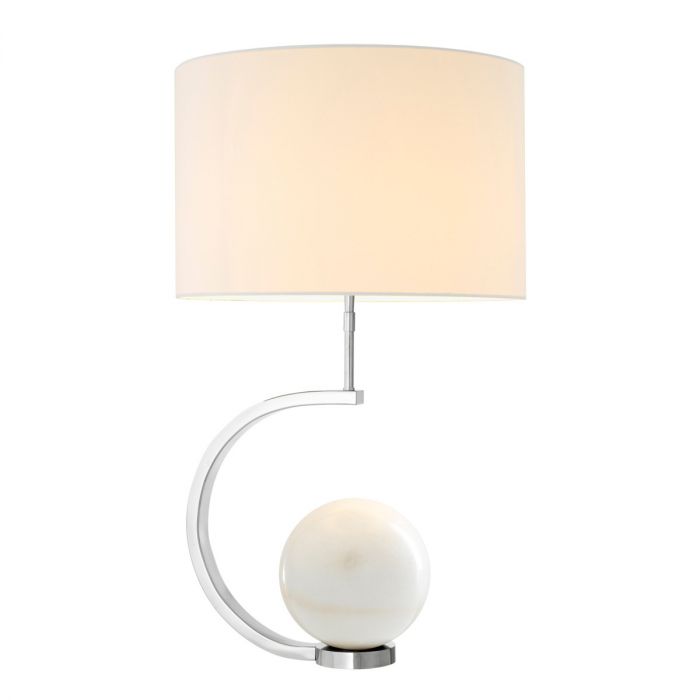 Table Lamp Luigi Nickel Finish Including Shade