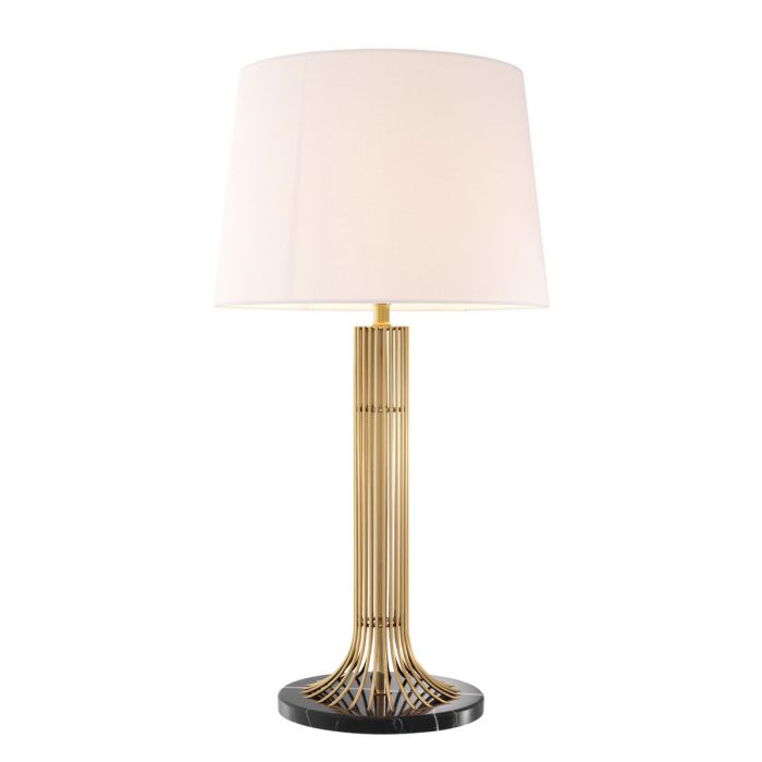 Table Lamp Biennale Gold Finish Including Shade