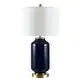 Amaia Glass Table Lamp - Navy