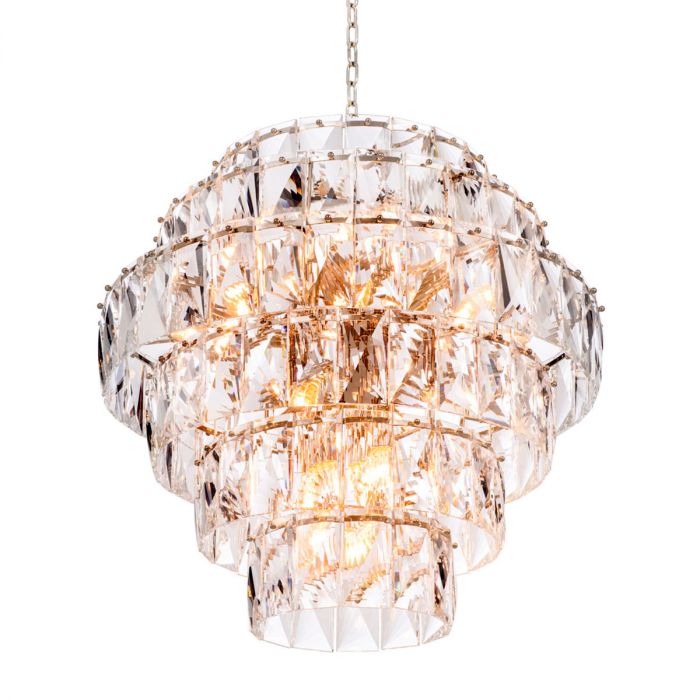 Chandelier Amazone Large Nickel Finish