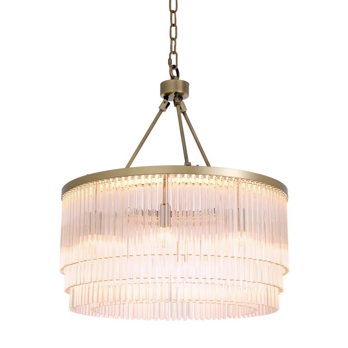 Chandelier Hector Small Light Brushed Brass Finish