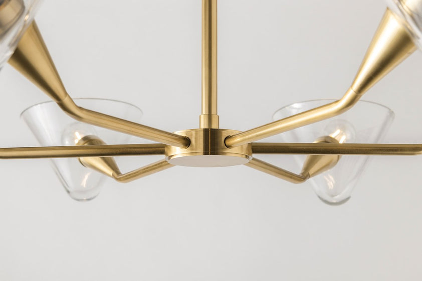 Isabella Wall Sconce 6" - Aged Brass